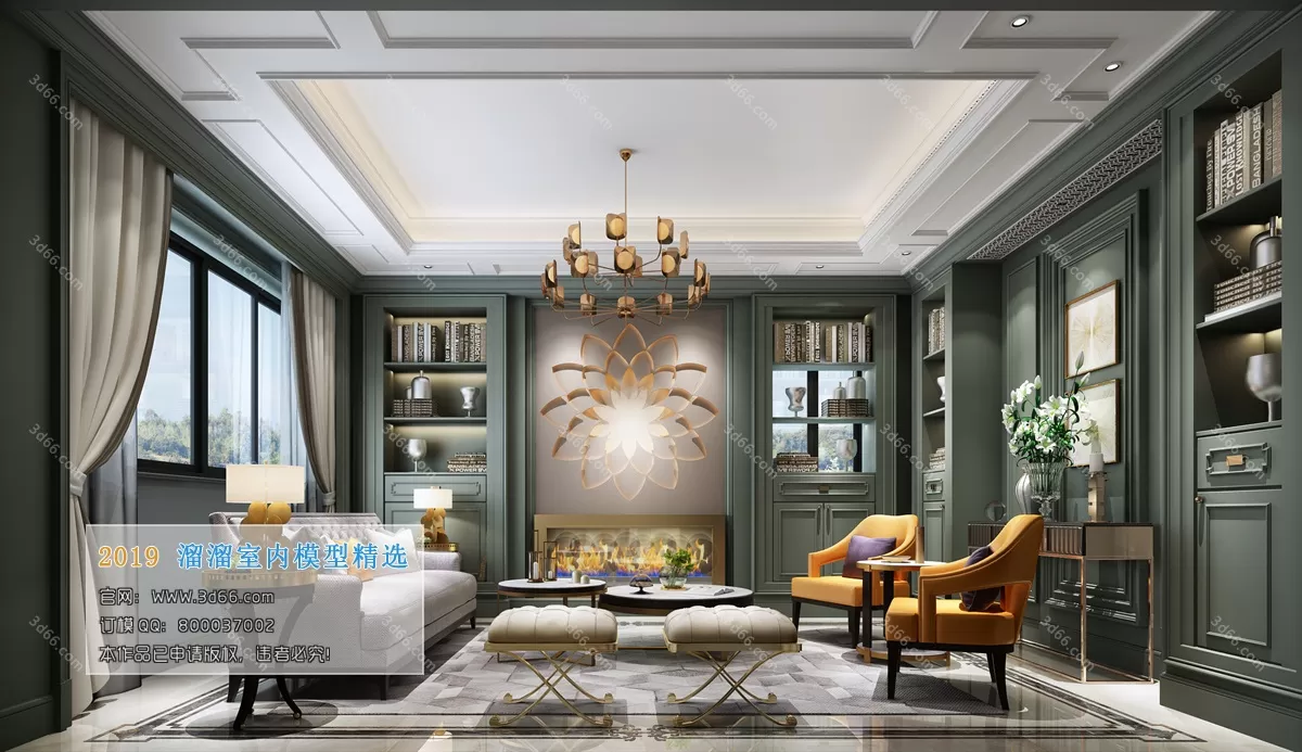 INTERIOR 3D MODELS - LIVING ROOM 3D MODELS