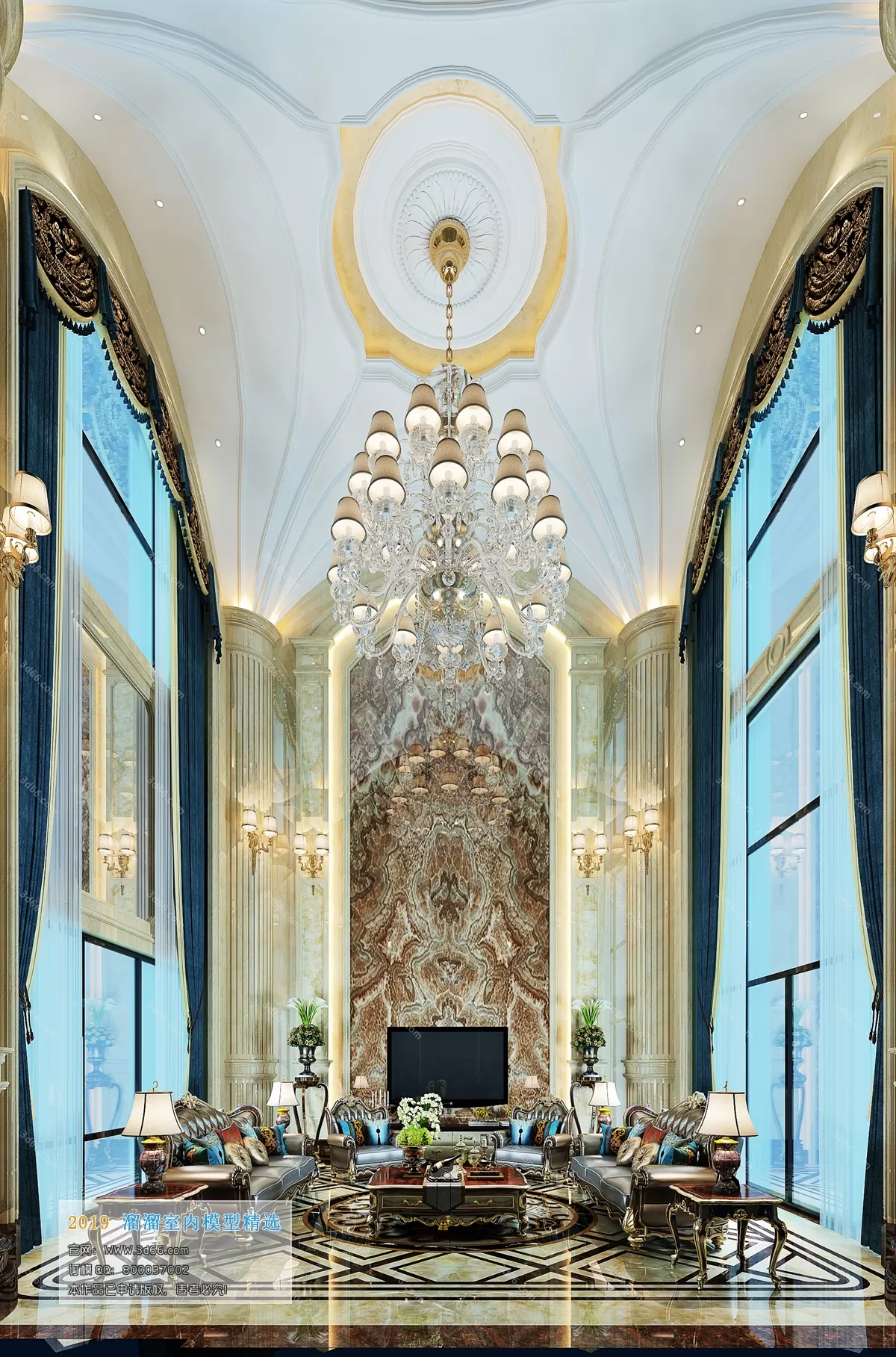 INTERIOR 3D MODELS - LIVING ROOM 3D MODELS