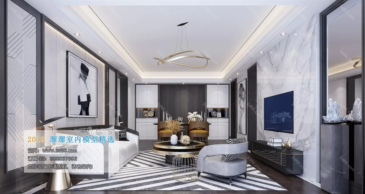 INTERIOR 3D MODELS - LIVING ROOM 3D MODELS