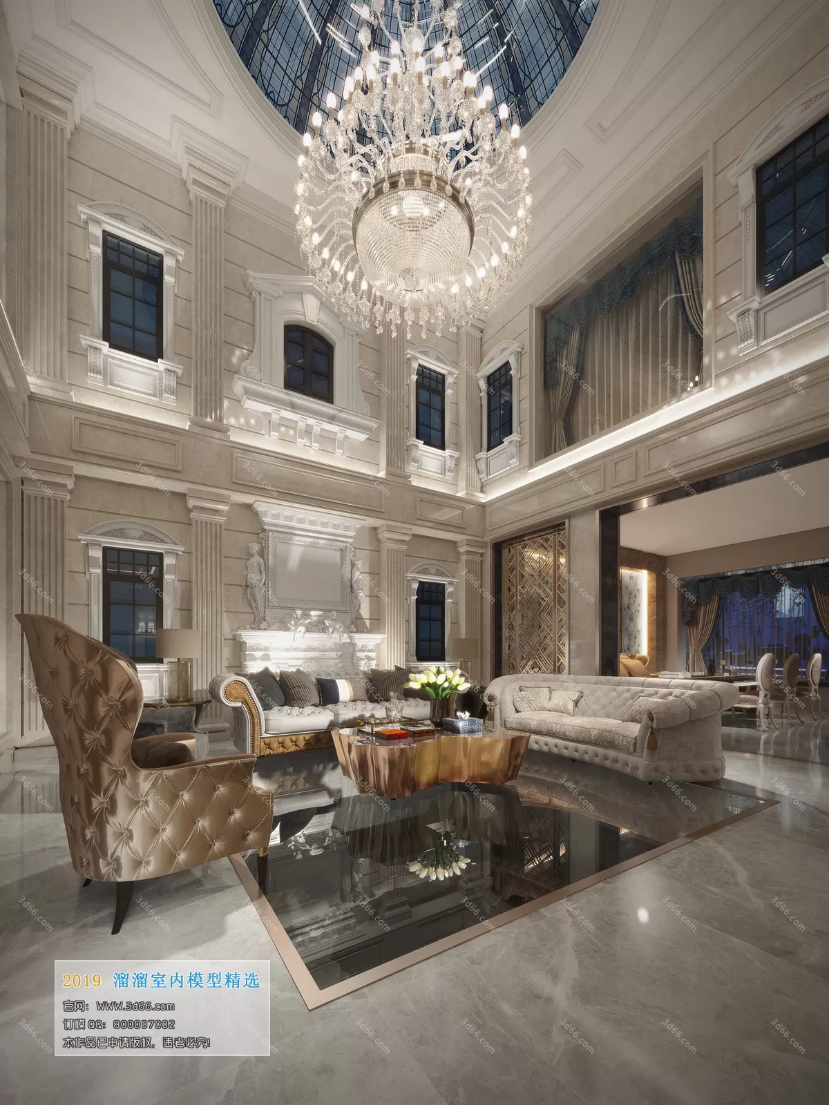 INTERIOR 3D MODELS - LIVING ROOM 3D MODELS