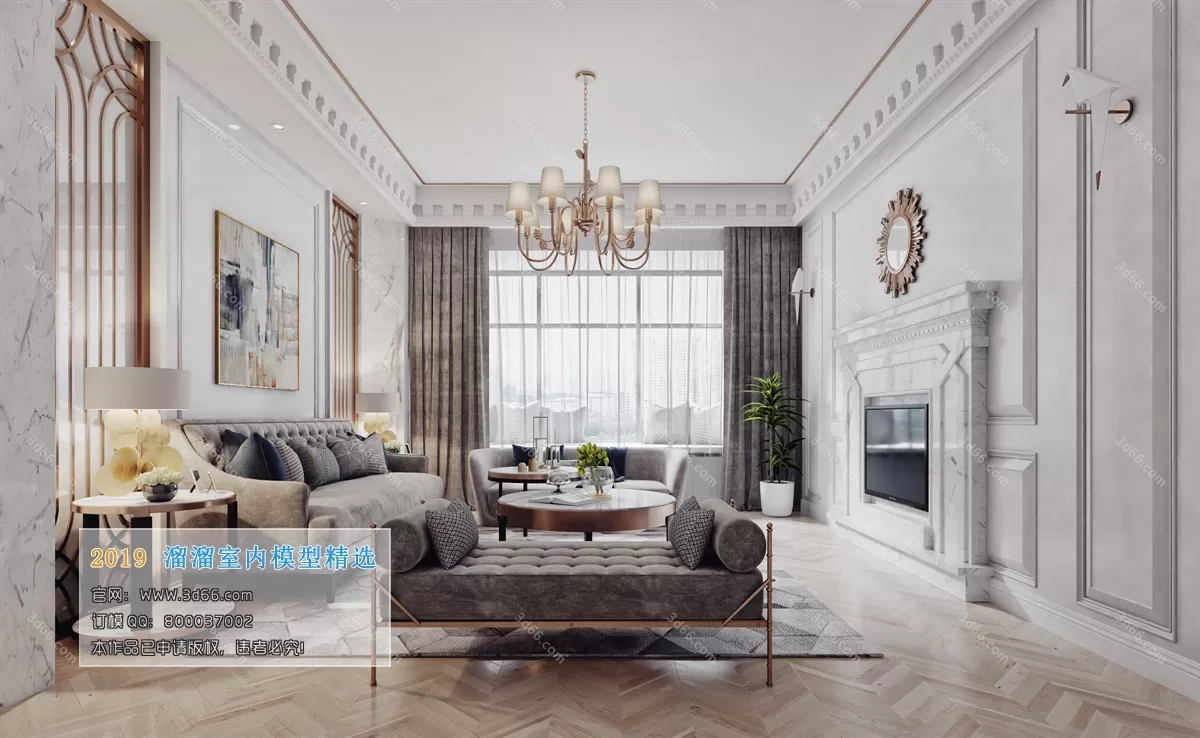 INTERIOR 3D MODELS - LIVING ROOM 3D MODELS