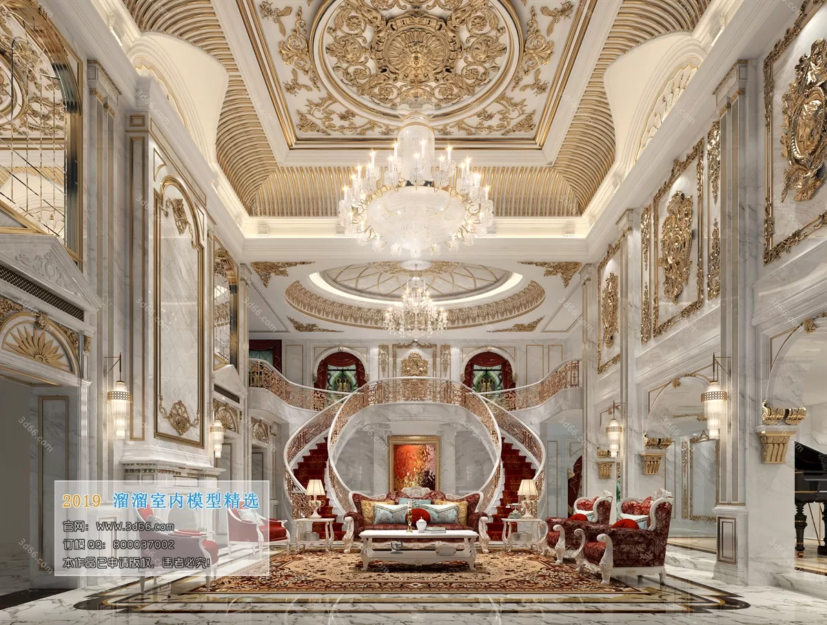 INTERIOR 3D MODELS - LIVING ROOM 3D MODELS