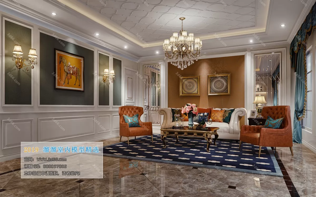 INTERIOR 3D MODELS - LIVING ROOM 3D MODELS