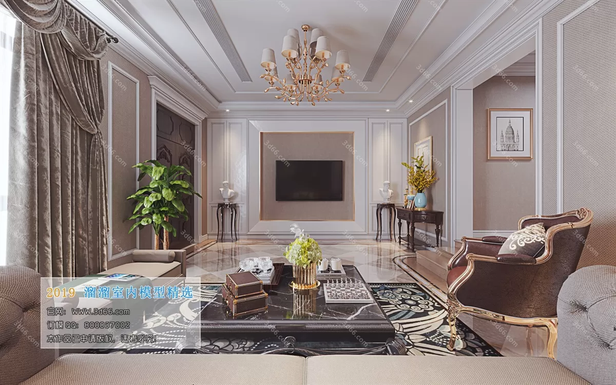 INTERIOR 3D MODELS - LIVING ROOM 3D MODELS