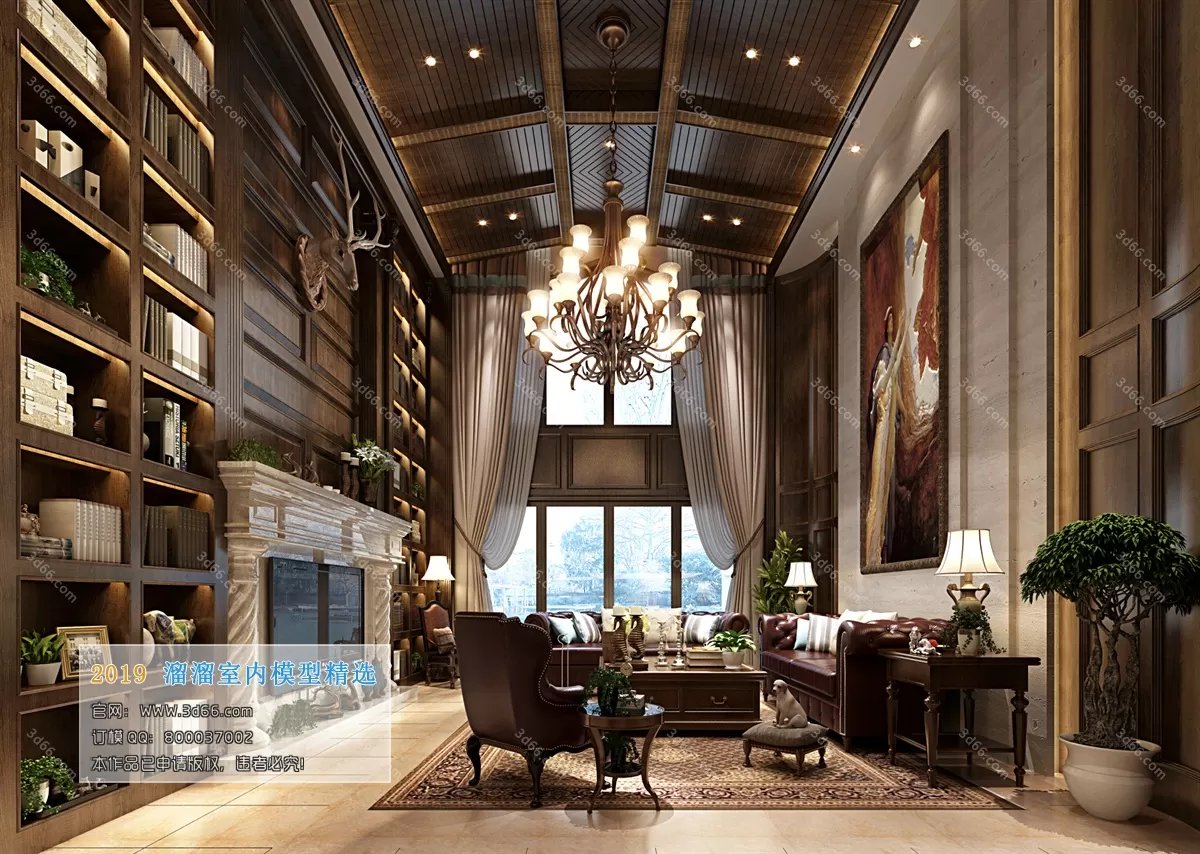 INTERIOR 3D MODELS - LIVING ROOM 3D MODELS