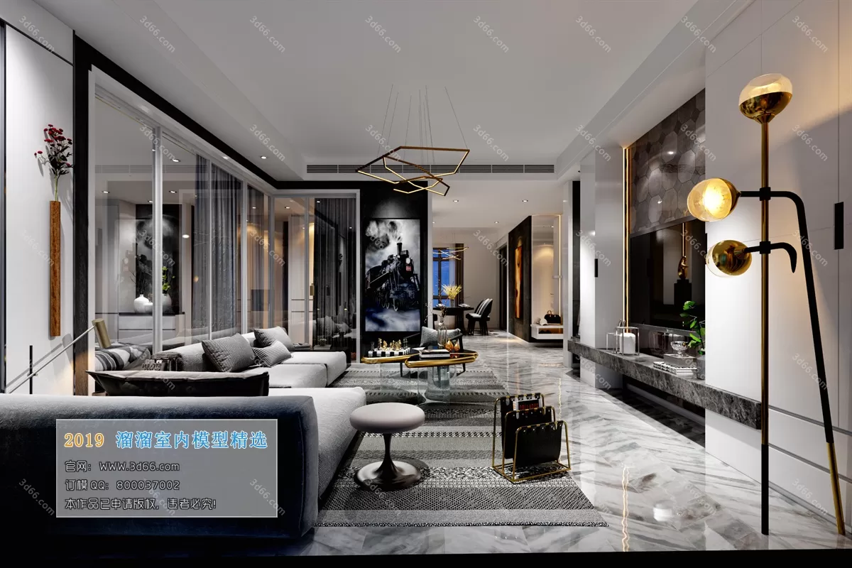 INTERIOR 3D MODELS - LIVING ROOM 3D MODELS