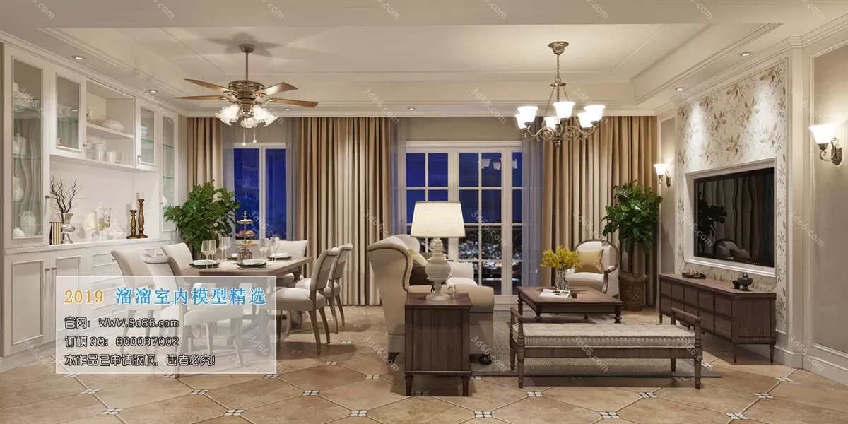 INTERIOR 3D MODELS - LIVING ROOM 3D MODELS