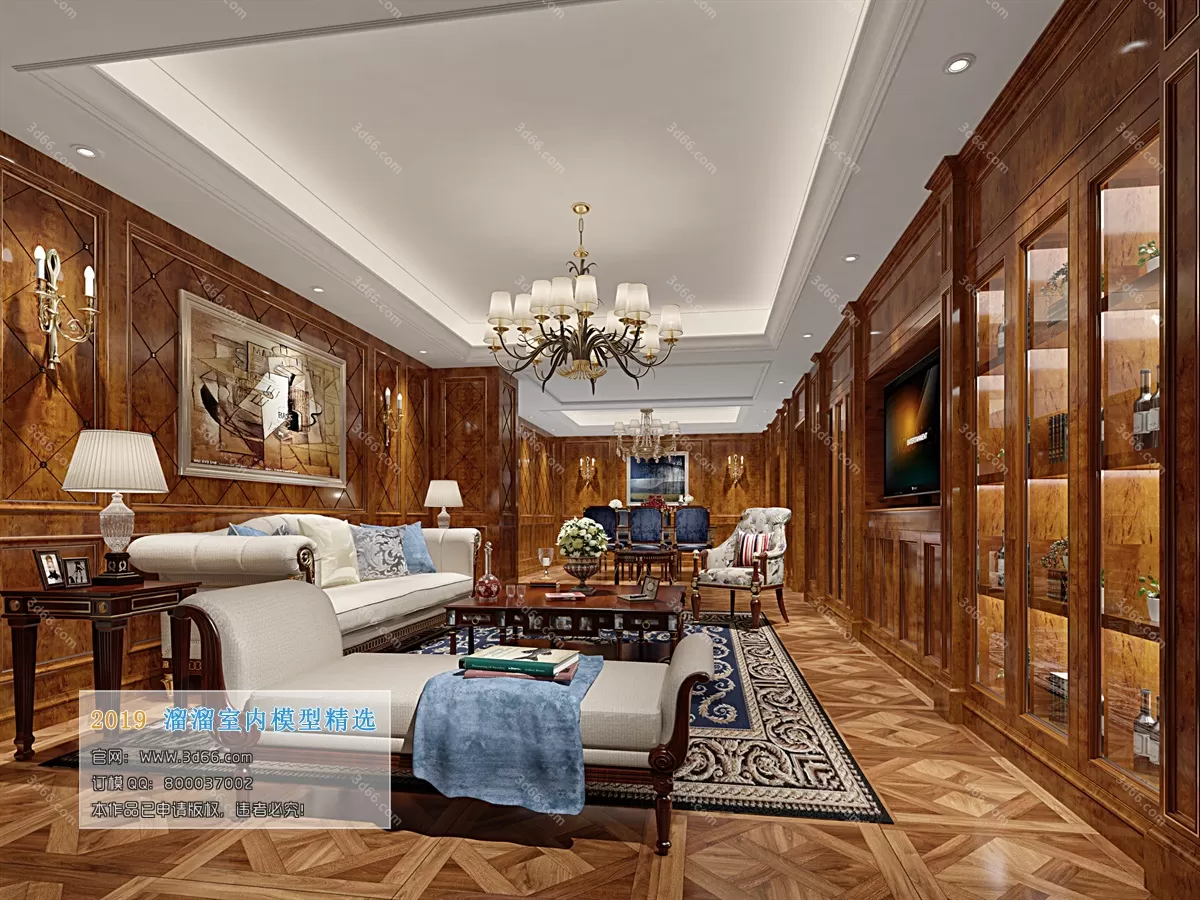 INTERIOR 3D MODELS - LIVING ROOM 3D MODELS