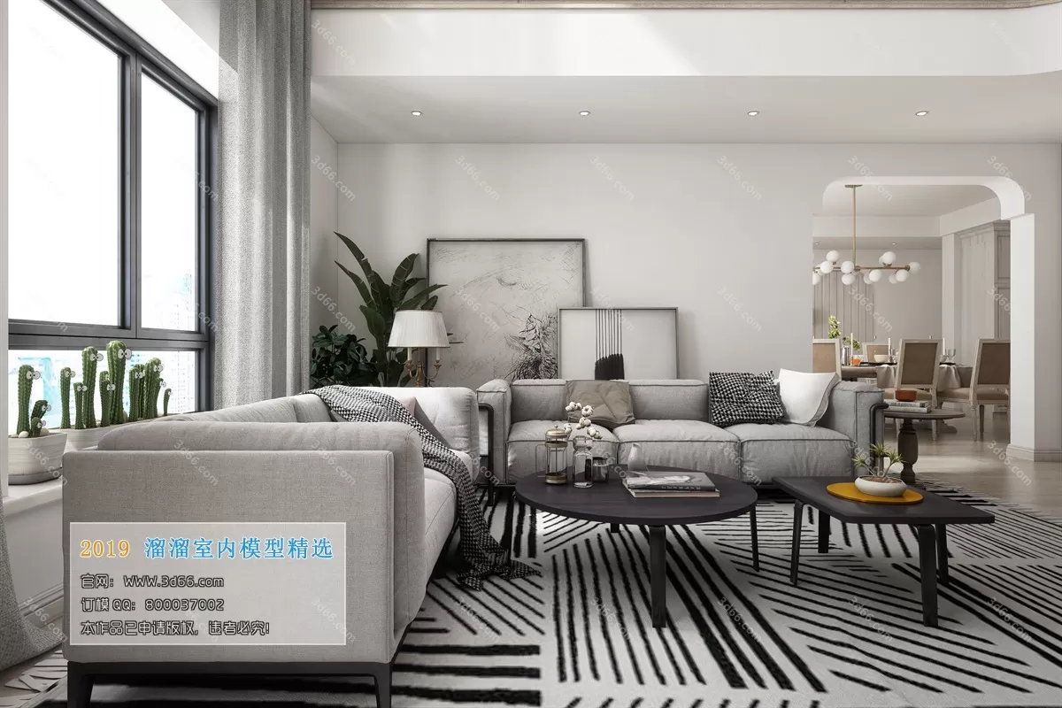 INTERIOR 3D MODELS - LIVING ROOM 3D MODELS