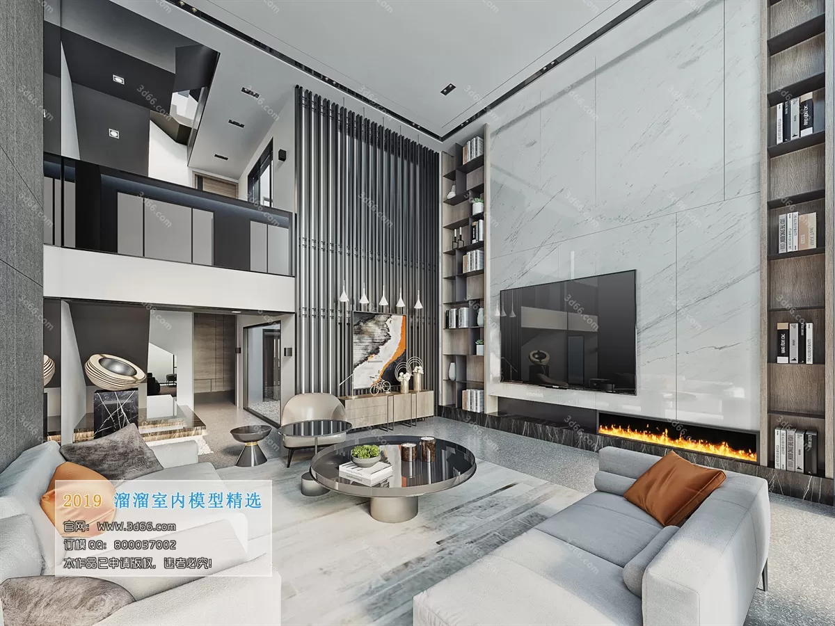 INTERIOR 3D MODELS - LIVING ROOM 3D MODELS