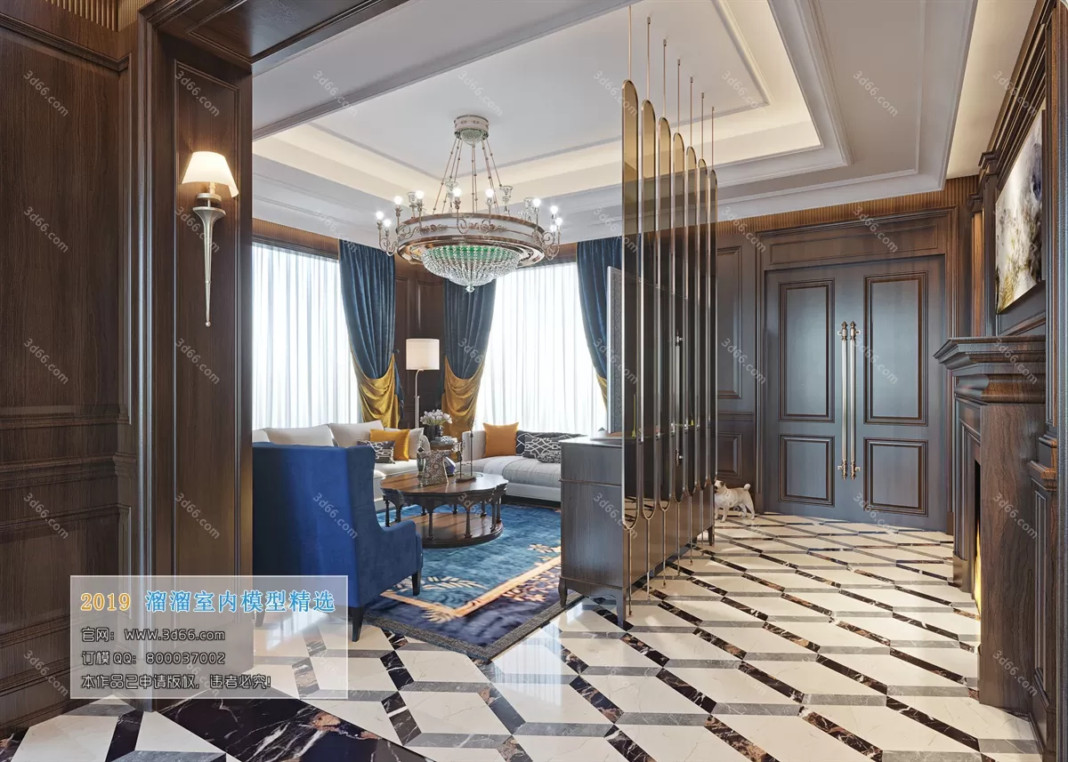 INTERIOR 3D MODELS - LIVING ROOM 3D MODELS