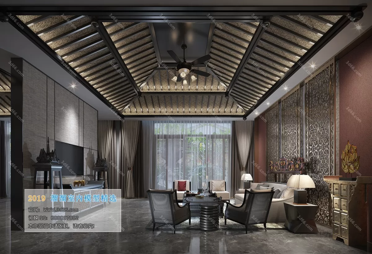 INTERIOR 3D MODELS - LIVING ROOM 3D MODELS