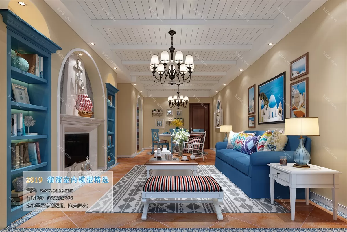 INTERIOR 3D MODELS - LIVING ROOM 3D MODELS