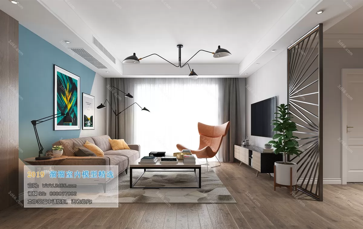 INTERIOR 3D MODELS - LIVING ROOM 3D MODELS