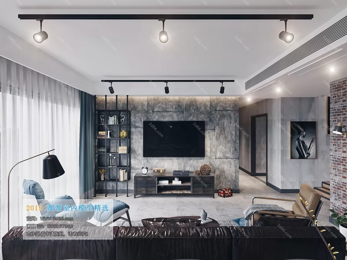 INTERIOR 3D MODELS - LIVING ROOM 3D MODELS