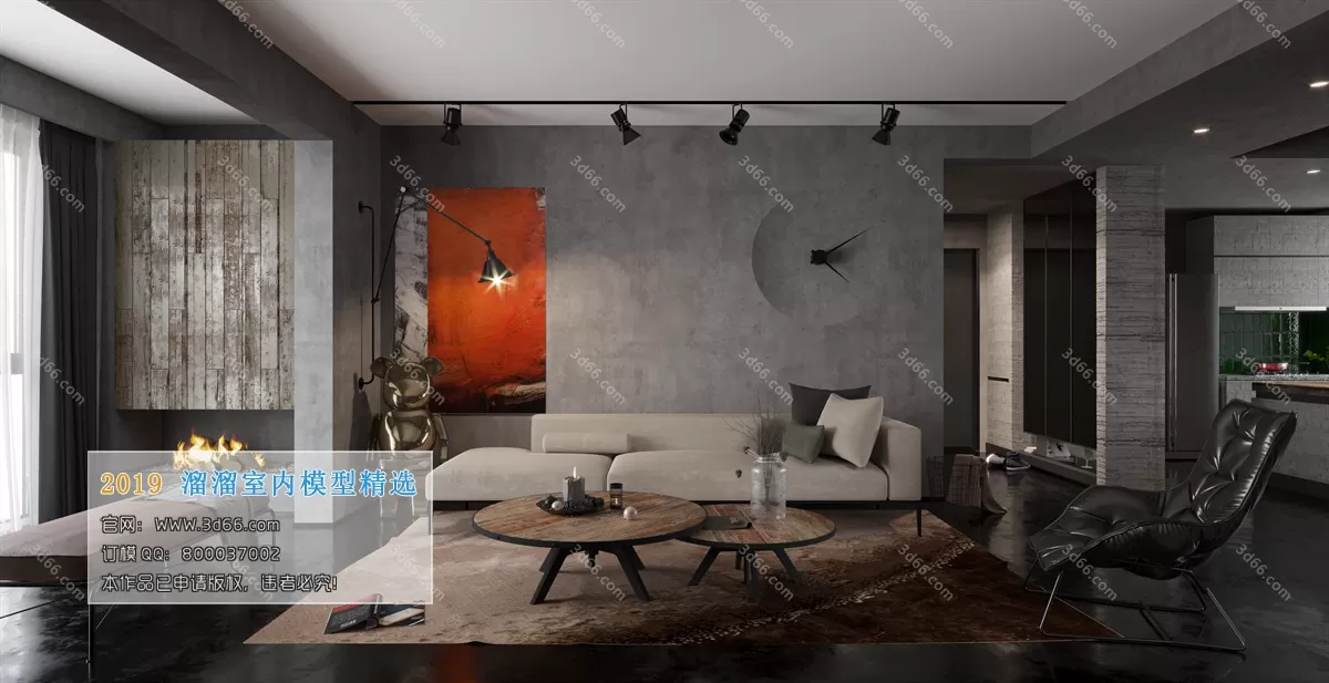 INTERIOR 3D MODELS - LIVING ROOM 3D MODELS