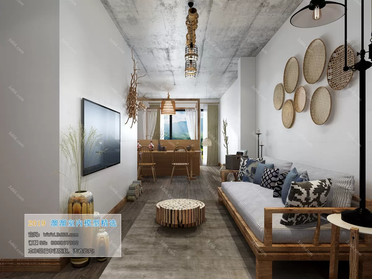 INTERIOR 3D MODELS - LIVING ROOM 3D MODELS