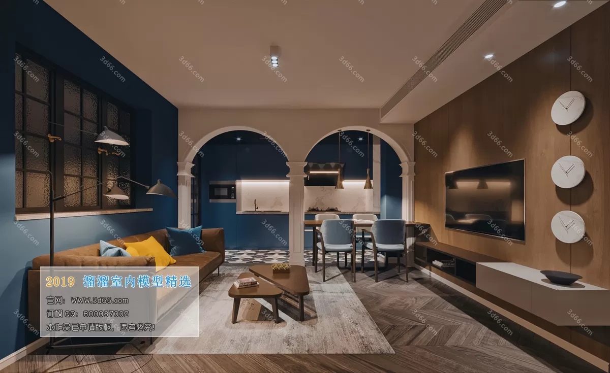 INTERIOR 3D MODELS - LIVING ROOM 3D MODELS