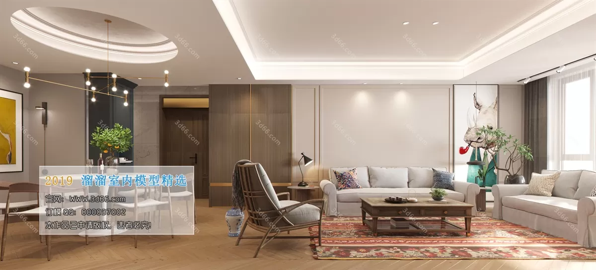 INTERIOR 3D MODELS - LIVING ROOM 3D MODELS