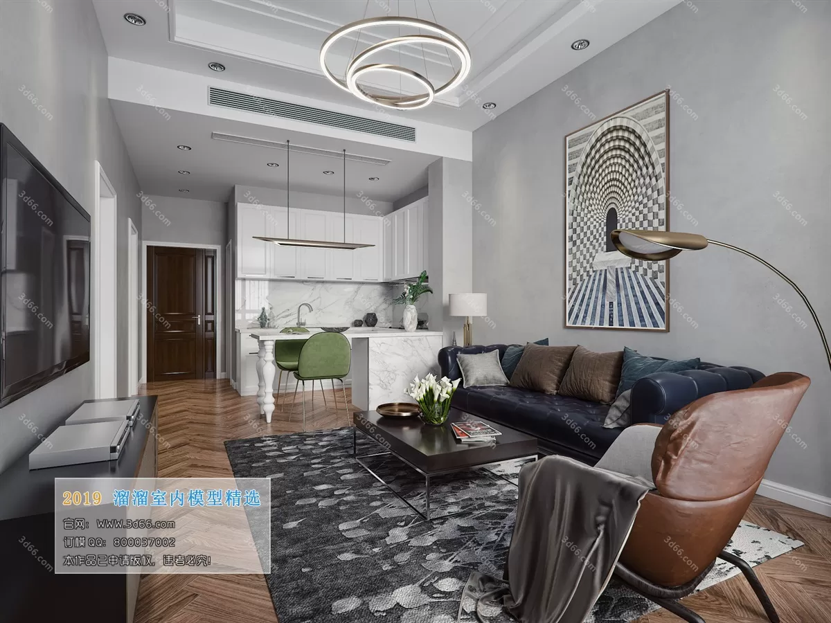 INTERIOR 3D MODELS - LIVING ROOM 3D MODELS