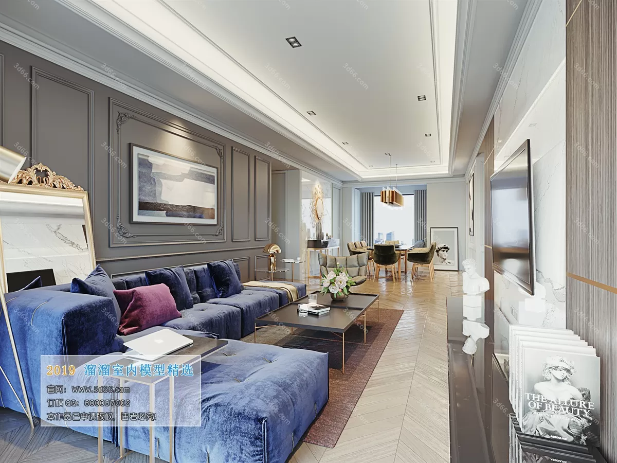 INTERIOR 3D MODELS - LIVING ROOM 3D MODELS