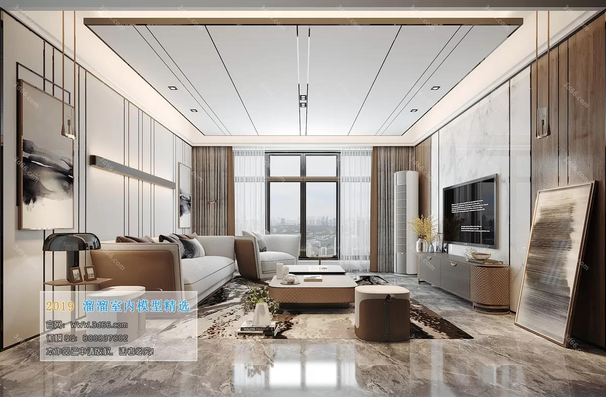 INTERIOR 3D MODELS - LIVING ROOM 3D MODELS