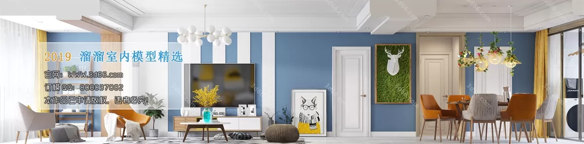 INTERIOR 3D MODELS - LIVING ROOM 3D MODELS