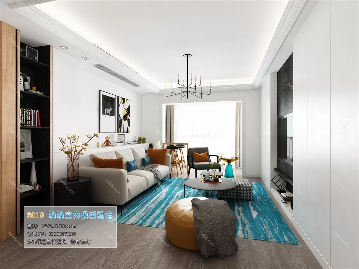 INTERIOR 3D MODELS - LIVING ROOM 3D MODELS