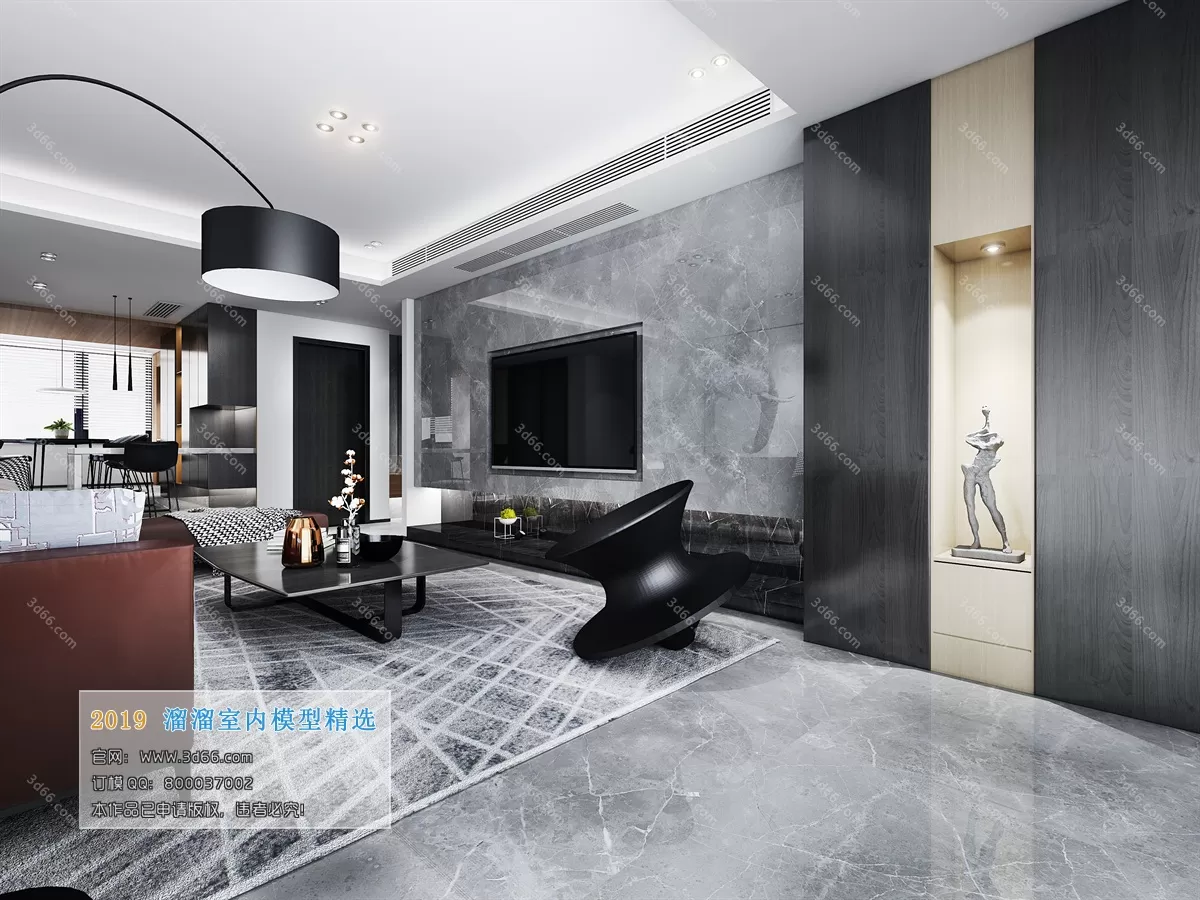 INTERIOR 3D MODELS - LIVING ROOM 3D MODELS