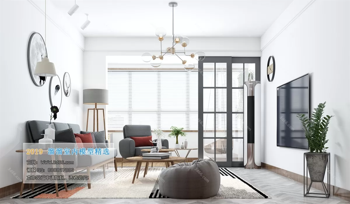 INTERIOR 3D MODELS - LIVING ROOM 3D MODELS