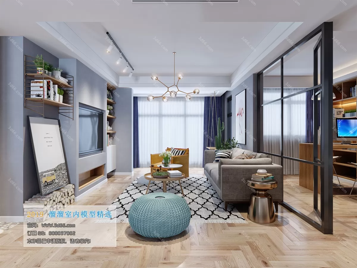 INTERIOR 3D MODELS - LIVING ROOM 3D MODELS