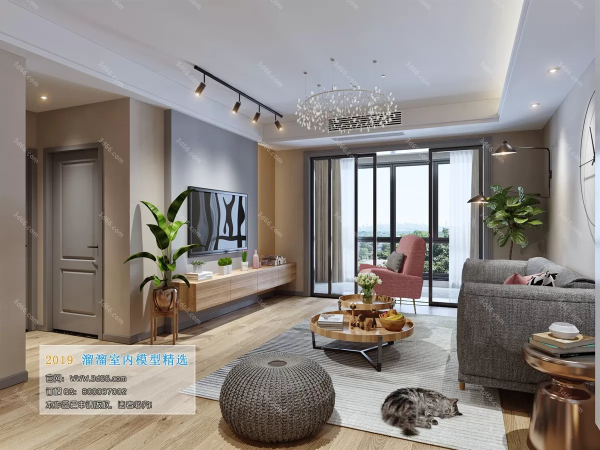 INTERIOR 3D MODELS - LIVING ROOM 3D MODELS