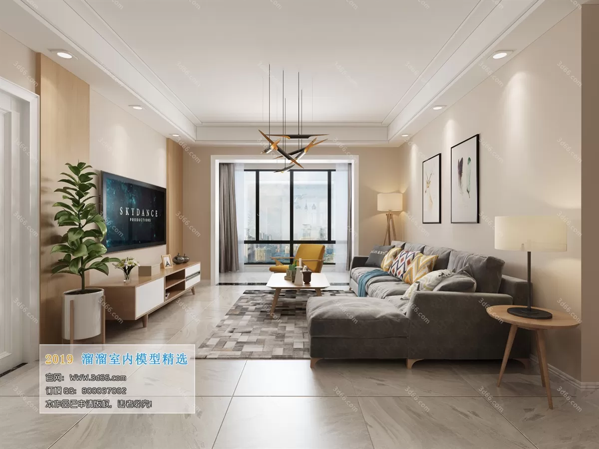 INTERIOR 3D MODELS - LIVING ROOM 3D MODELS