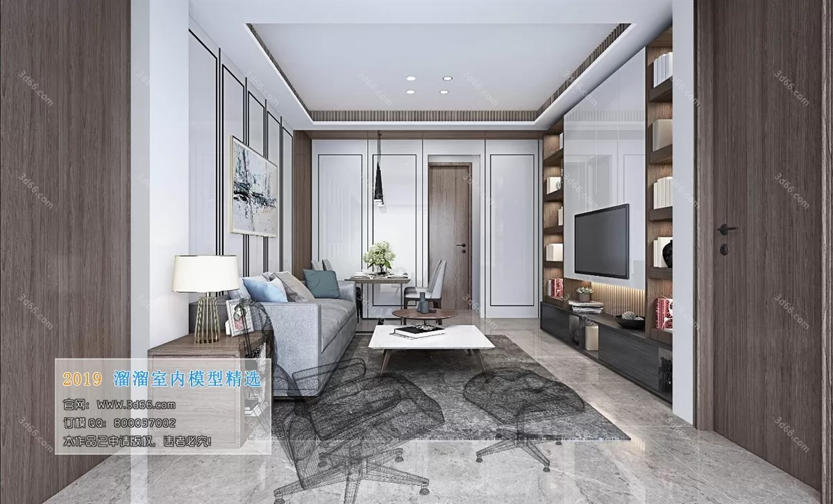 INTERIOR 3D MODELS - LIVING ROOM 3D MODELS