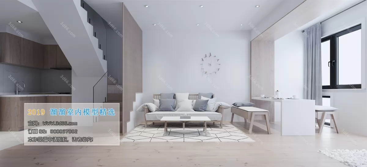 INTERIOR 3D MODELS - LIVING ROOM 3D MODELS