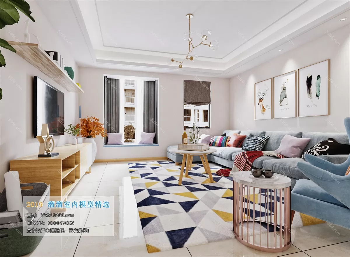 INTERIOR 3D MODELS - LIVING ROOM 3D MODELS