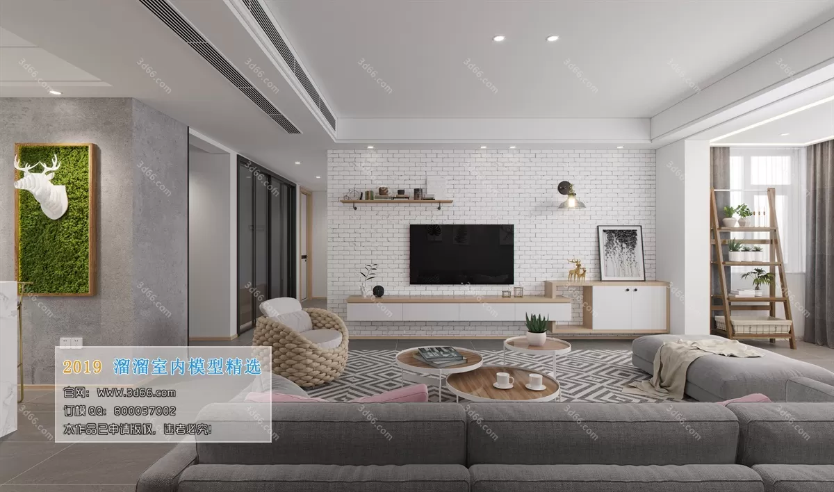 INTERIOR 3D MODELS - LIVING ROOM 3D MODELS