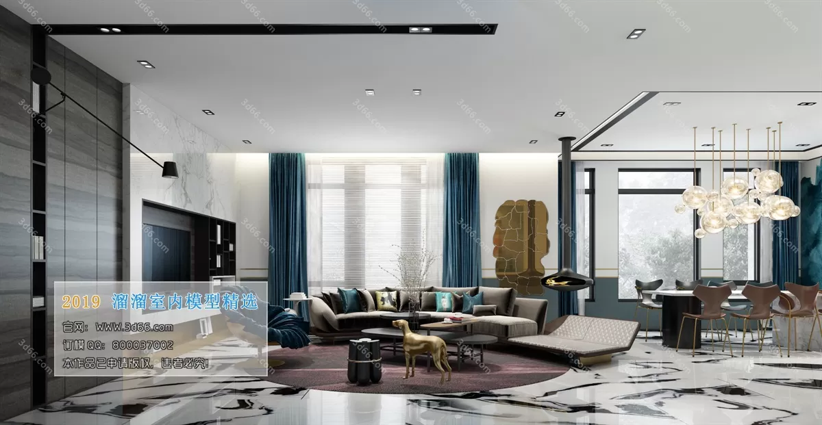 INTERIOR 3D MODELS - LIVING ROOM 3D MODELS