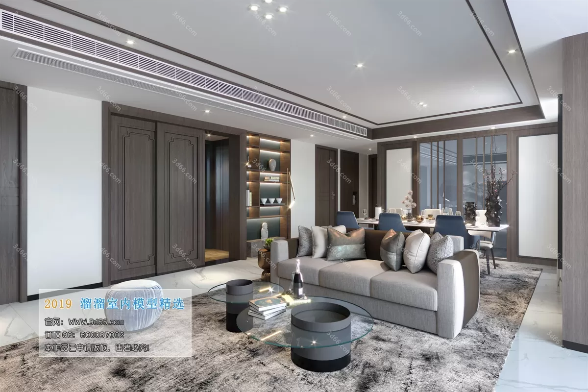 INTERIOR 3D MODELS - LIVING ROOM 3D MODELS