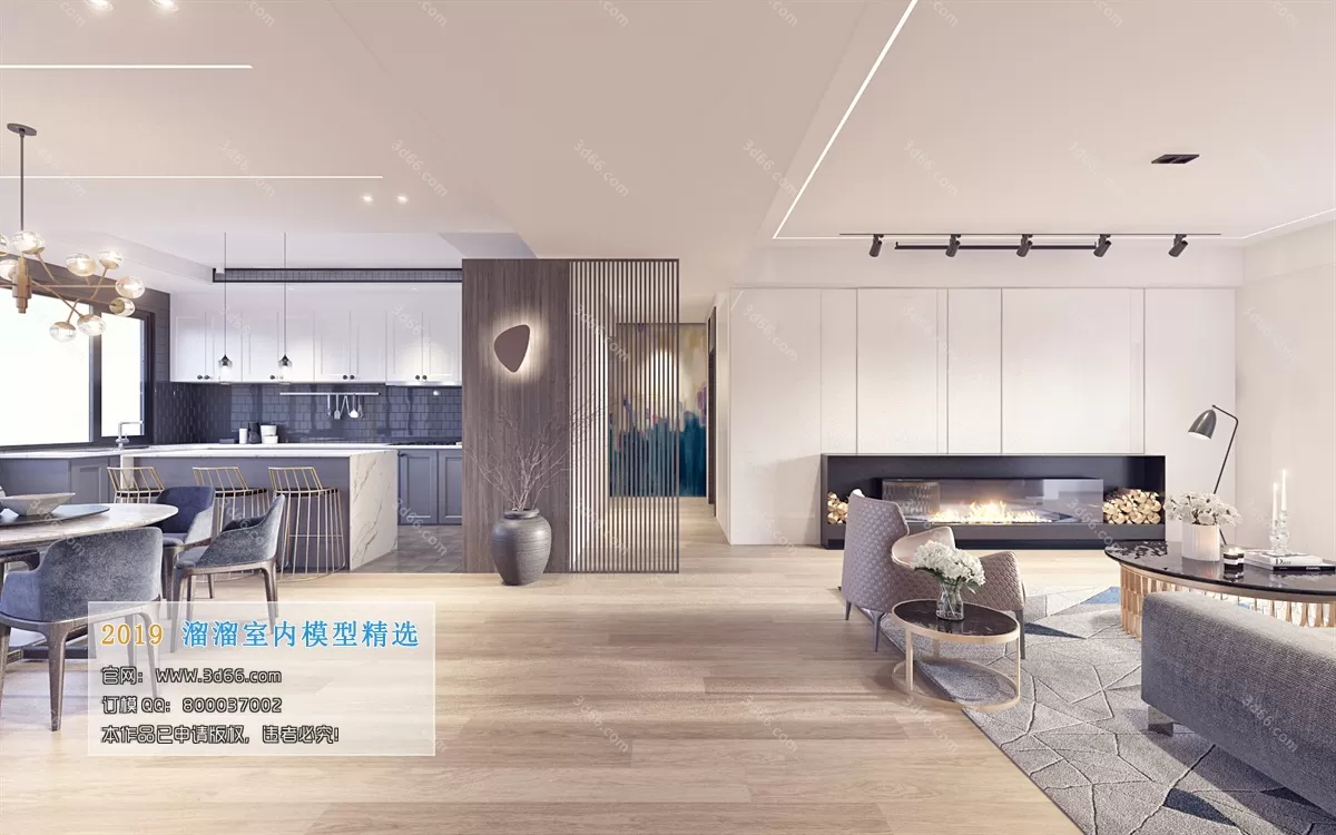 INTERIOR 3D MODELS - LIVING ROOM 3D MODELS