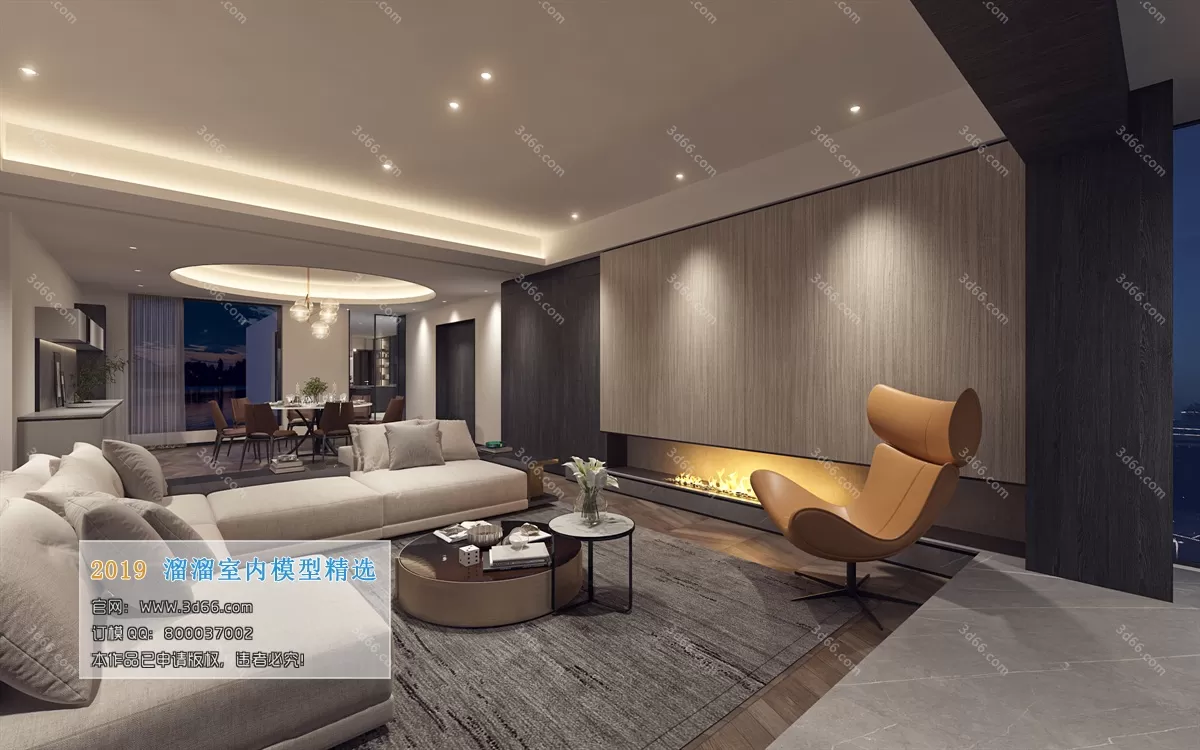 INTERIOR 3D MODELS - LIVING ROOM 3D MODELS
