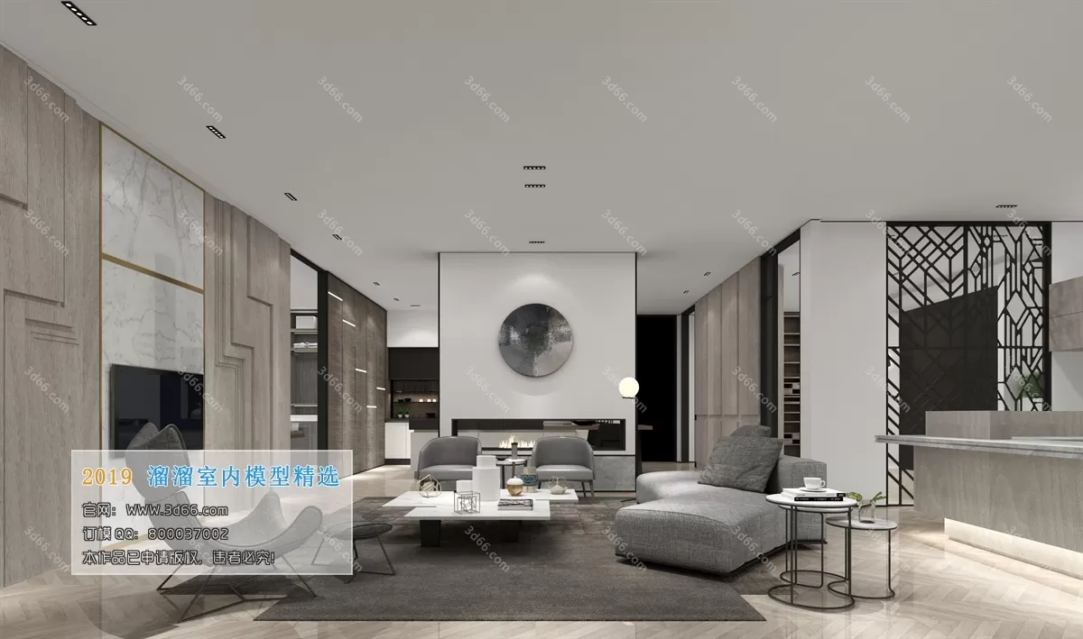 INTERIOR 3D MODELS - LIVING ROOM 3D MODELS