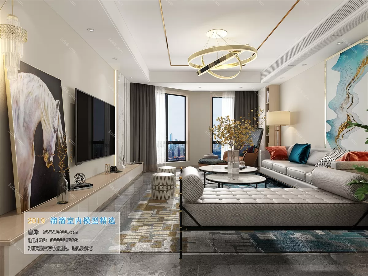 INTERIOR 3D MODELS - LIVING ROOM 3D MODELS