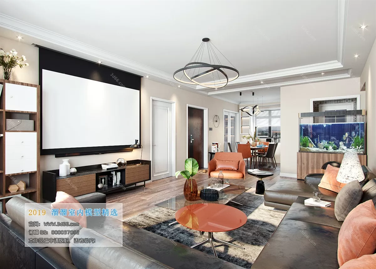 INTERIOR 3D MODELS - LIVING ROOM 3D MODELS