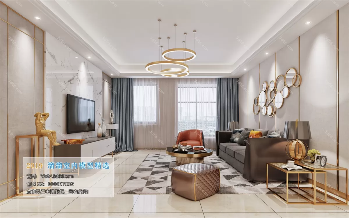 INTERIOR 3D MODELS - LIVING ROOM 3D MODELS