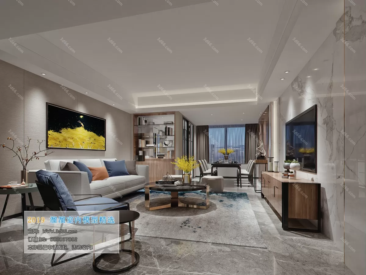 INTERIOR 3D MODELS - LIVING ROOM 3D MODELS