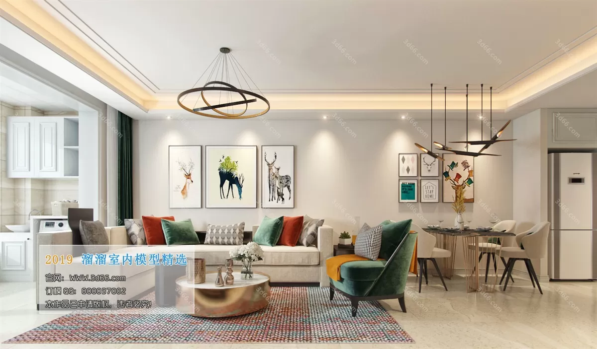 INTERIOR 3D MODELS - LIVING ROOM 3D MODELS