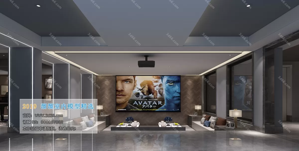 INTERIOR 3D MODELS - LIVING ROOM 3D MODELS