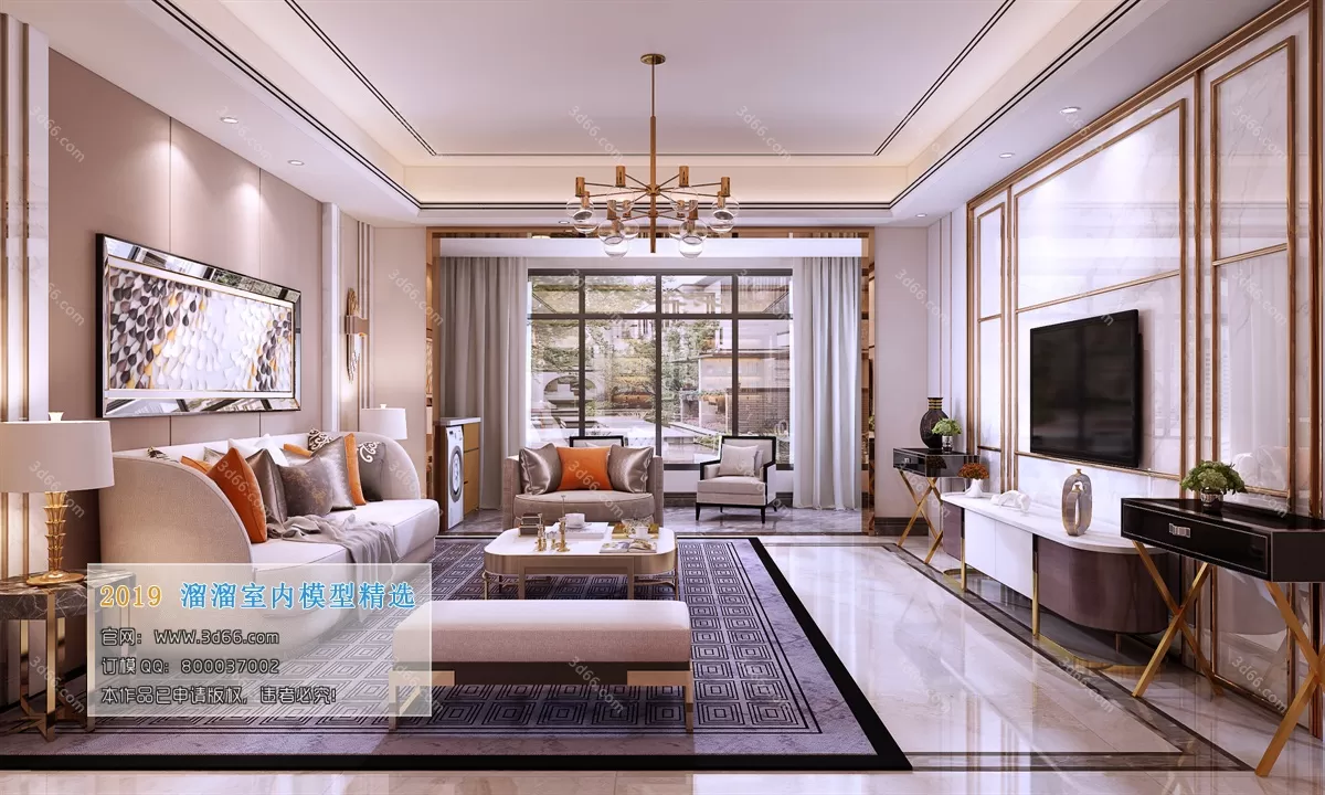 INTERIOR 3D MODELS - LIVING ROOM 3D MODELS