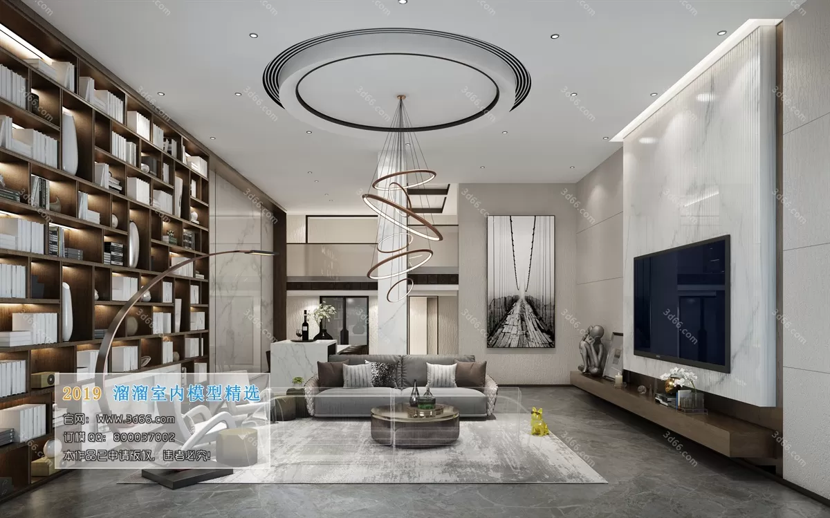 INTERIOR 3D MODELS - LIVING ROOM 3D MODELS